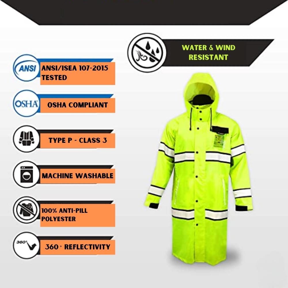 High Vis Rain Jacket (Small)